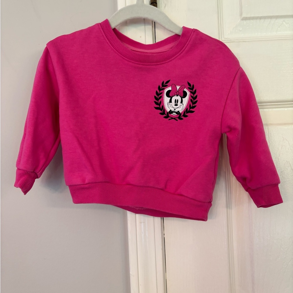 Pink Minnie Mouse Kids Sweatsuit Size 6-12 months